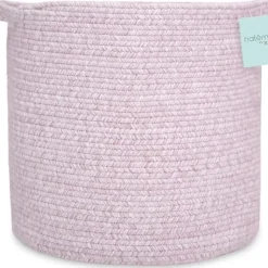 Natemia - Rope Storage Basket, Nursery Bin and Toy Organizer (15”x15”x14”), Pink, Large - cutbabycare.com | baby boutique & care hub* Cheap