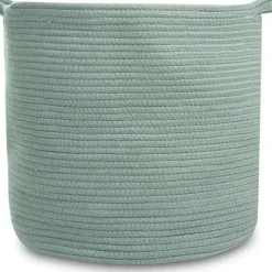 Natemia - Rope Storage Basket, Nursery Bin and Toy Organizer (15”x15”x14”), Lily Pad, Large - cutbabycare.com | baby boutique & care hub* New