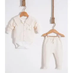 Nipperland - Baby Knitted Cream Outfit Set - cutbabycare.com | baby boutique & care hub* Outlet