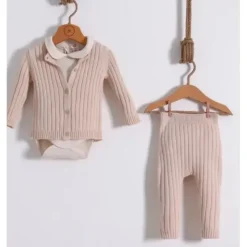 Nipperland - Baby Knitted Outfit Cream Contemporary - cutbabycare.com | baby boutique & care hub* Clearance