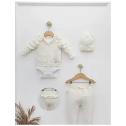 Nipperland - Baby Knitted Baby Outfit Cream - cutbabycare.com | baby boutique & care hub* Clearance
