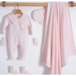 Nipperland - Knitted Luxury Baby Gift Set Pink One Size - cutbabycare.com | baby boutique & care hub* Sale