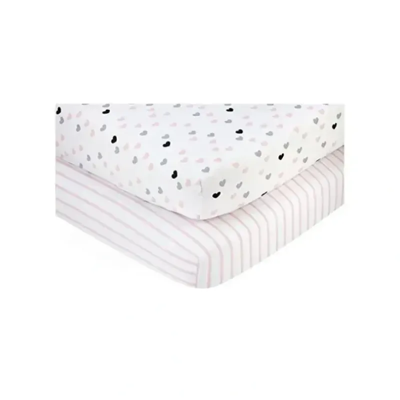 Shop All|Nojo - 2Pk Hugs & Kisses Fitted Crib Sheet Set - cutbabycare.com | baby boutique & care hub