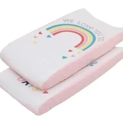 NoJo - Super Soft Changing Pad Covers, Multicolor Rainbow - cutbabycare.com | baby boutique & care hub* Best