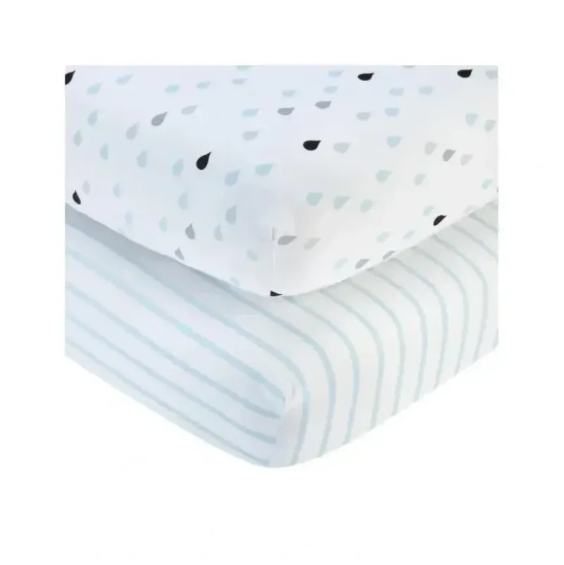 Shop All|Nojo Little Love 2-Pack Happy Little Clouds Fitted Crib Sheet - cutbabycare.com | baby boutique & care hub