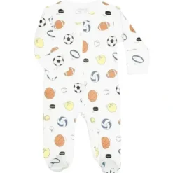 Noomie - Baby Boy Zipper Footie Sports - cutbabycare.com | baby boutique & care hub* Best
