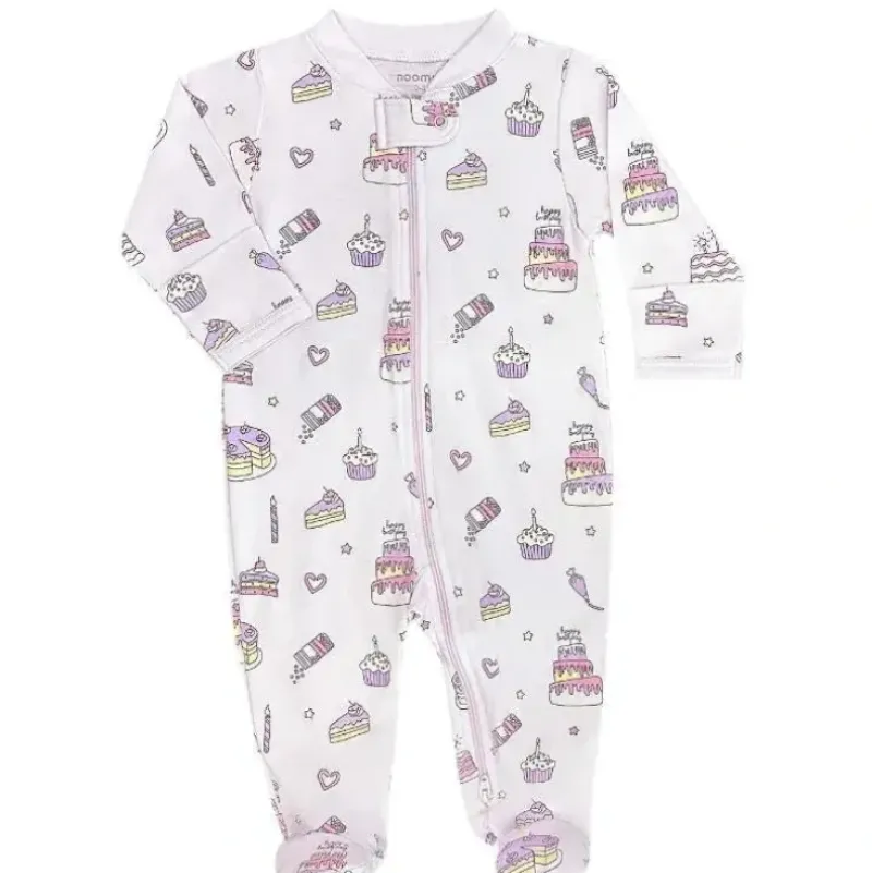 Shop All|Noomie - Baby Girl Cake Shop Zipper Footie - cutbabycare.com | baby boutique & care hub