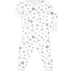 Noomie - Baby Girl Evil Eye Long Sleeve Pajama Set, Pink - cutbabycare.com | baby boutique & care hub* Online