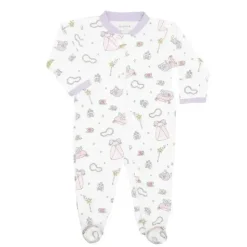 Noomie - Baby Girl Zipper Footie Princess - cutbabycare.com | baby boutique & care hub* Sale