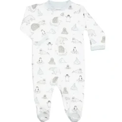 Noomie - Baby Unisex Zipper Footie Arctic - cutbabycare.com | baby boutique & care hub* Cheap