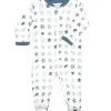 Noomie - Baby Zipper Footie Denim Stars - cutbabycare.com | baby boutique & care hub* Best