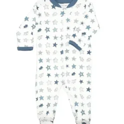 Noomie - Baby Zipper Footie Denim Stars - cutbabycare.com | baby boutique & care hub* Best