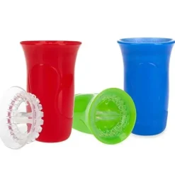 Shop All|Nuby - 3 Pk Edge Cup 2 Part 360 Drinking Cup, Blue/Red/Green - cutbabycare.com | baby boutique & care hub