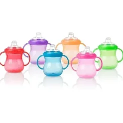 Nuby - 10Oz 2 Handle No Spill Cup, Assorted Colors - cutbabycare.com | baby boutique & care hub* Flash Sale