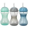 Nuby - 3Pk Clik-It Flexi-Straw Cup10Oz, Aqua/Grey/Blue - cutbabycare.com | baby boutique & care hub* Fashion