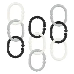 Nuby - 18Pk Linkables Teething Toys, Black/Grey/White - cutbabycare.com | baby boutique & care hub* Hot
