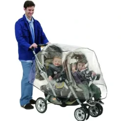 Nuby - Tandem Stroller Weather Shield, Clear Plastic Cover - cutbabycare.com | baby boutique & care hub* Flash Sale