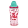 Nuby - Thirsty Kids 12Oz No Spill Thin Straw Printed Flip-It Boost Cup, Pink - cutbabycare.com | baby boutique & care hub* Shop