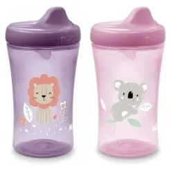 Shop All|Nuk - Advanced Hard Spout Sippy Cup, 2pk, Girl - cutbabycare.com | baby boutique & care hub