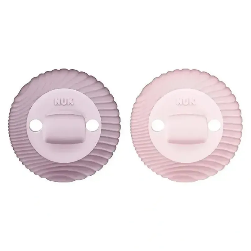 NUK - For Nature 2Pk Girl Silicone Soother 2-in-1, 0/12M - cutbabycare.com | baby boutique & care hub* Best Sale