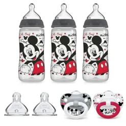Nuk - Mickey Mouse Bottle & Pacifier Newborn Set Bundle Pack - cutbabycare.com | baby boutique & care hub* Store