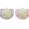 Nuk - Pacifier Airflow Glow In Dark, Girl, Size 1 - cutbabycare.com | baby boutique & care hub* New