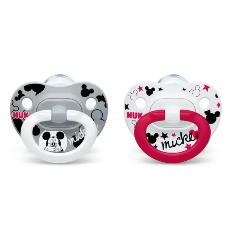 NUK - 2Pk Orthodontic Pacifiers Mickey/Minnie Mouse, 6/18M - cutbabycare.com | baby boutique & care hub* Discount