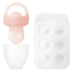 Ola Baby - Silicone Fresh Fruit Feeder & Popsicle Set for Solid Food Introduction, Coral - cutbabycare.com | baby boutique & care hub* Fashion