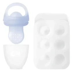 Ola Baby - Silicone Fresh Fruit Feeder & Popsicle Set for Solid Food Introduction, Blueberry - cutbabycare.com | baby boutique & care hub* Hot