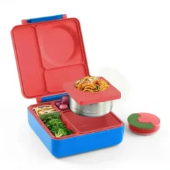 OmieBox - Bento Box for Kids, Red - cutbabycare.com | baby boutique & care hub* Outlet