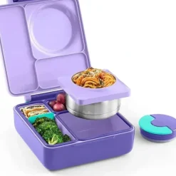 OmieBox - Insulated Bento Box with Leak Proof Thermos Food Jar, Purple Plum - cutbabycare.com | baby boutique & care hub* Cheap