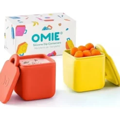 OmieBox - 2Pk Leakproof Dips Containers To Go, Yellow/Red - cutbabycare.com | baby boutique & care hub* Discount