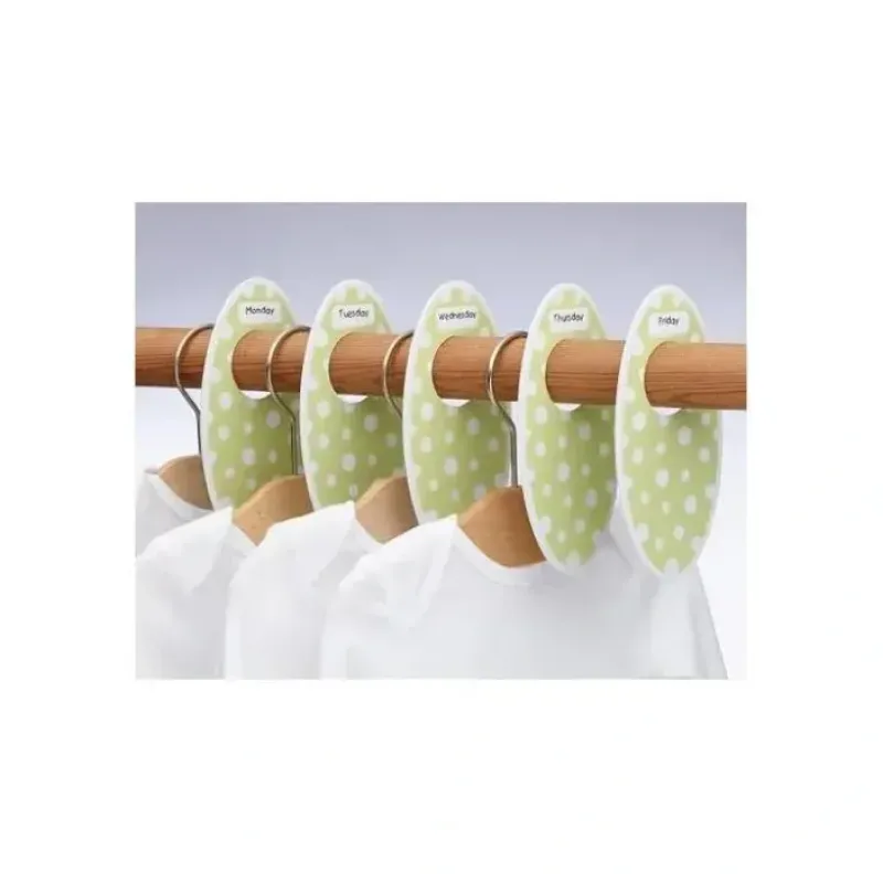 Ore Originals Children's Closet Rod Dividers, Green Dots - cutbabycare.com | baby boutique & care hub* Outlet