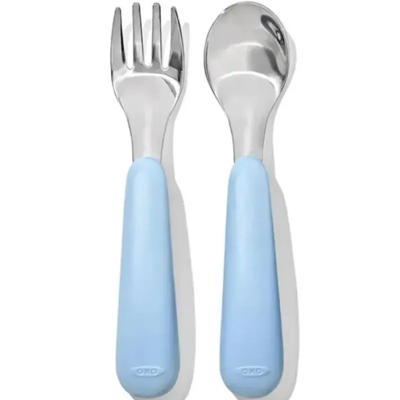 OXO - Tot Fork and Spoon Set, Dusk - cutbabycare.com | baby boutique & care hub* New
