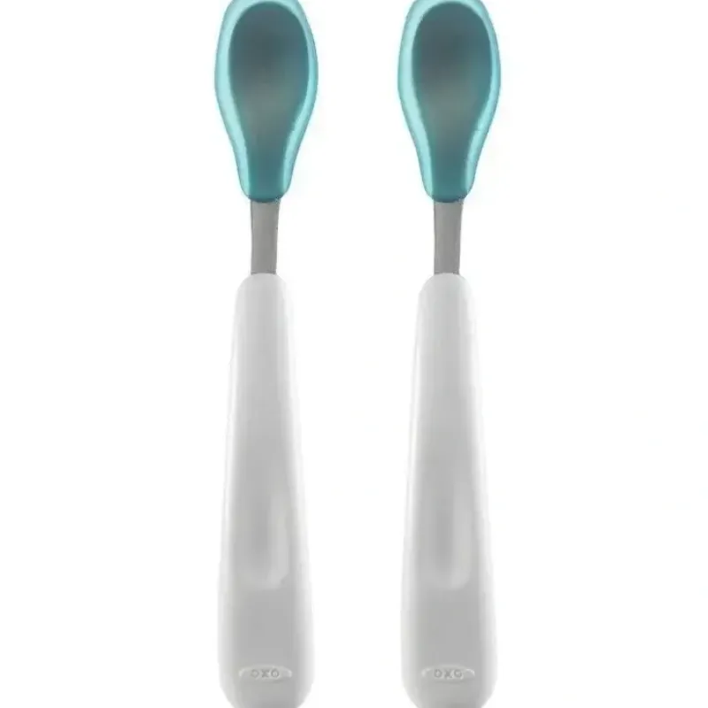 OXO Tot Feeding Spoon Set - Aqua - cutbabycare.com | baby boutique & care hub* Best Sale