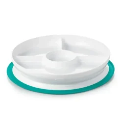 Shop All|OXO Tot Stick & Stay Divided Plate Teal - cutbabycare.com | baby boutique & care hub