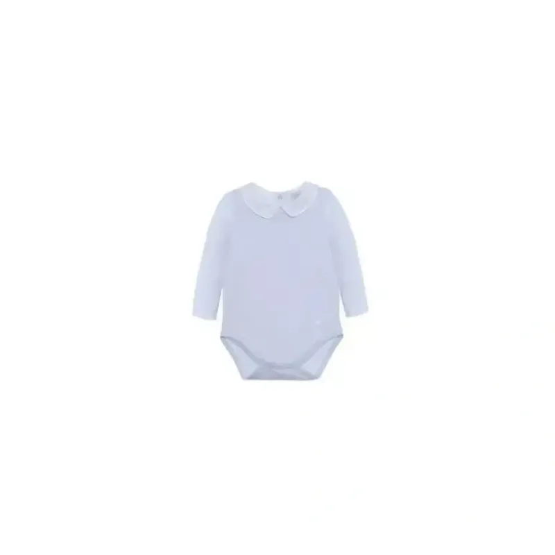 Patachou - Baby Boy Bodysuit Long Sleeved Knit, Blue - cutbabycare.com | baby boutique & care hub* Online
