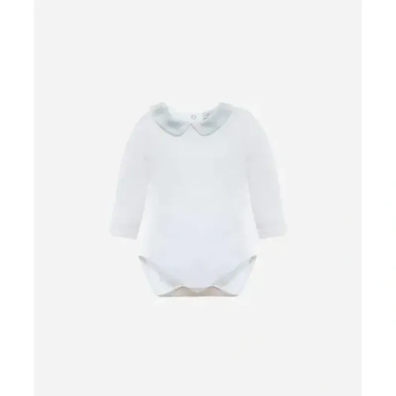 Patachou - Baby Boy White Jersey Body Knit - cutbabycare.com | baby boutique & care hub* Cheap