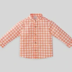 Paz Rodriguez - Baby Boy Woven Shirt Frutas, Tangerine - cutbabycare.com | baby boutique & care hub* Cheap