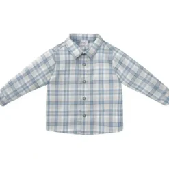 Paz Rodriguez - Baby Boy Woven Newborn Shirt Espacio, Dutch Blue - cutbabycare.com | baby boutique & care hub* Shop