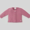 Paz Rodriguez - Baby Girl Knit Cardigan Bicos, Nostalgia Rose - cutbabycare.com | baby boutique & care hub* Shop