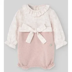 Paz Rodriguez - Baby Knit Newborn Romper Hadas, Powder Pink - cutbabycare.com | baby boutique & care hub* Clearance