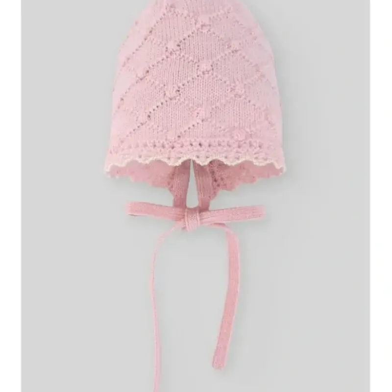 Paz Rodriguez - Baby Knit Newborn Bonnet, Chalk Pink - cutbabycare.com | baby boutique & care hub* Online