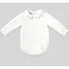 Paz Rodriguez - Baby Knit Newborn Body Teddy, Cream/Lead Blue - cutbabycare.com | baby boutique & care hub* Flash Sale