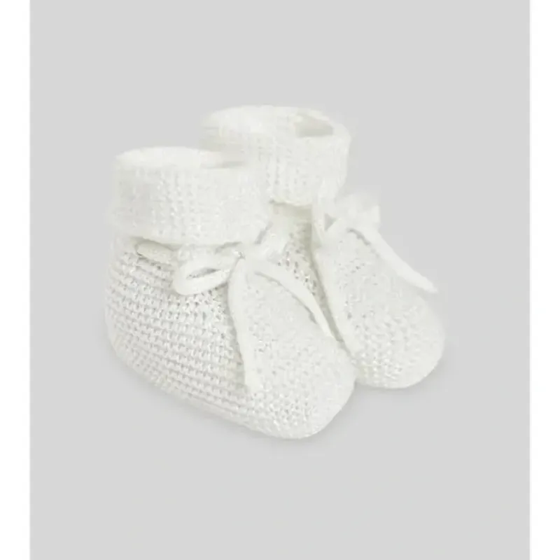 Paz Rodriguez - Baby Knit Newborn Booties, Beige - cutbabycare.com | baby boutique & care hub* Best Sale