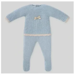 Paz Rodriguez - Take Me Home Set Knit Sweater & Leggings Soo, Blue Fog/Linen - cutbabycare.com | baby boutique & care hub* Shop