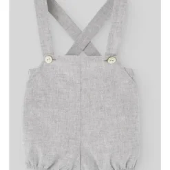 Paz Rodriguez - Woven Newborn Overall Pulgarcito, Grey Pearl - cutbabycare.com | baby boutique & care hub* Best Sale