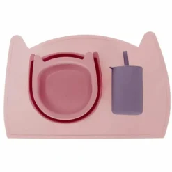 Shop All|4pc Annabel Trends Cat Dinner Set Silicone Baby Placemat Plate/Bowl/Cup Set 0m+ - cutbabycare.com | baby boutique & care hub