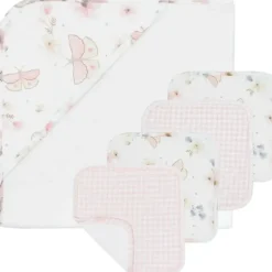 Bath Potty|5pc Baby Bath Gift Set - Butterfly Garden - cutbabycare.com | baby boutique & care hub