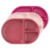 Shop All|3pc Boon CHOW Pink Multi Color Toddler/Kids/Childrens Silicone Divided Plate - cutbabycare.com | baby boutique & care hub